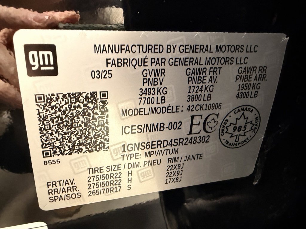 Used 2025 Chevrolet Suburban RST w/ Sun And Tow Package image 53