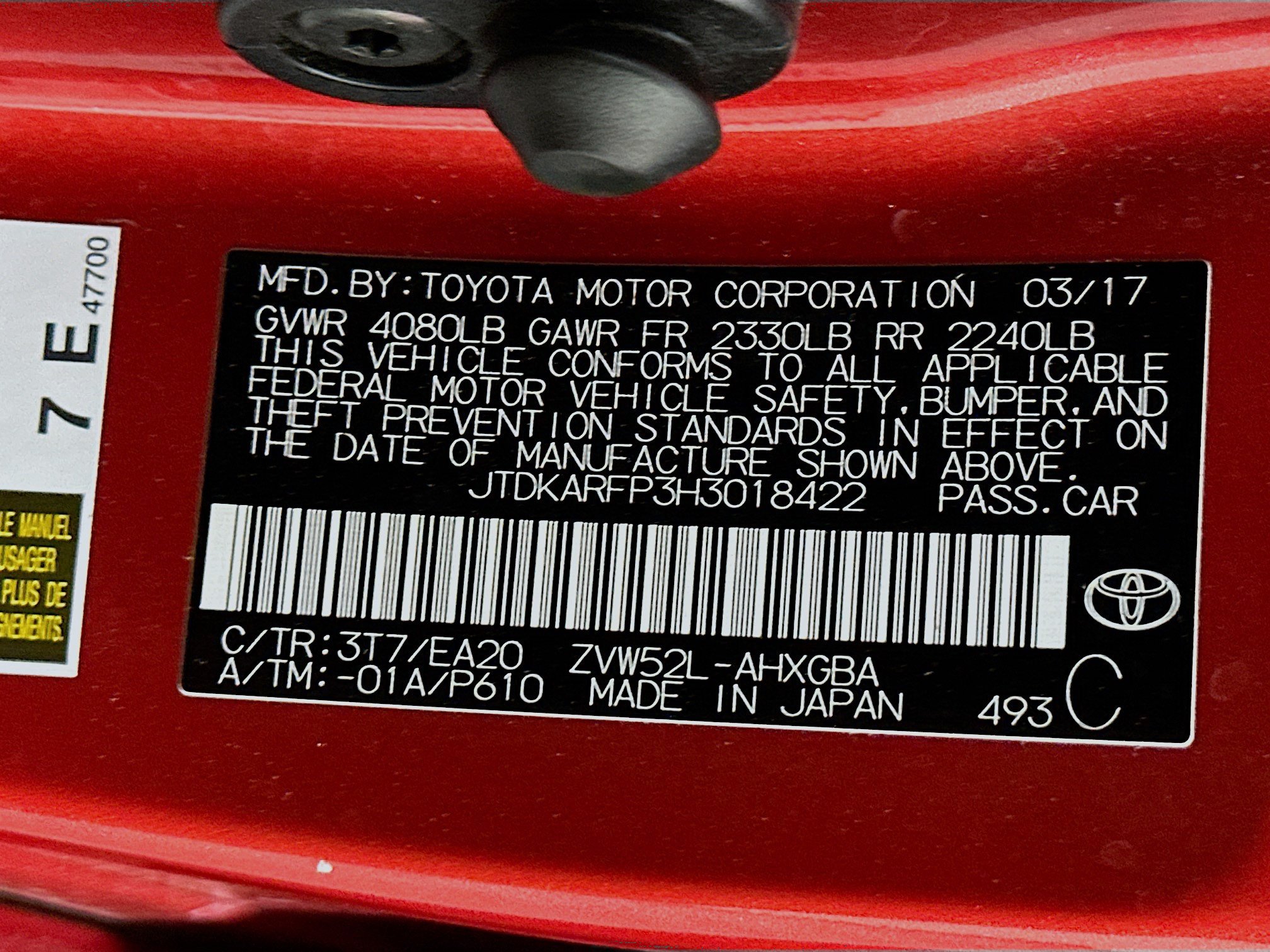 Used 2017 Toyota Prius Prime Advanced FWD image 12