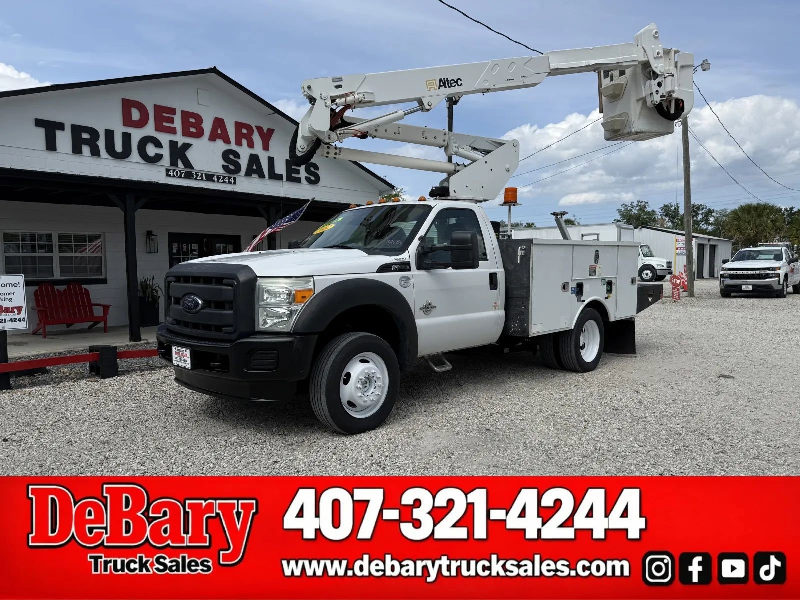 Used 2012 Ford F550 4x4 Regular Cab Super Duty w/ Snow Plow Prep Pkg image 1