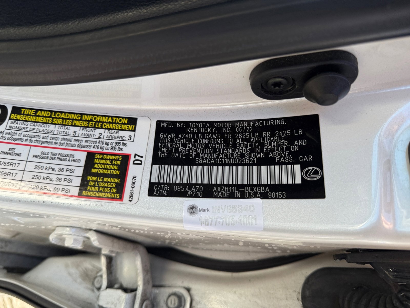 Used 2022 Lexus ES 300h w/ Accessory Package image 25