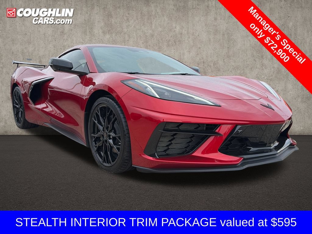 Used 2025 Chevrolet Corvette Stingray Preferred Cpe w/ Stealth Interior Trim Package RWD image 8