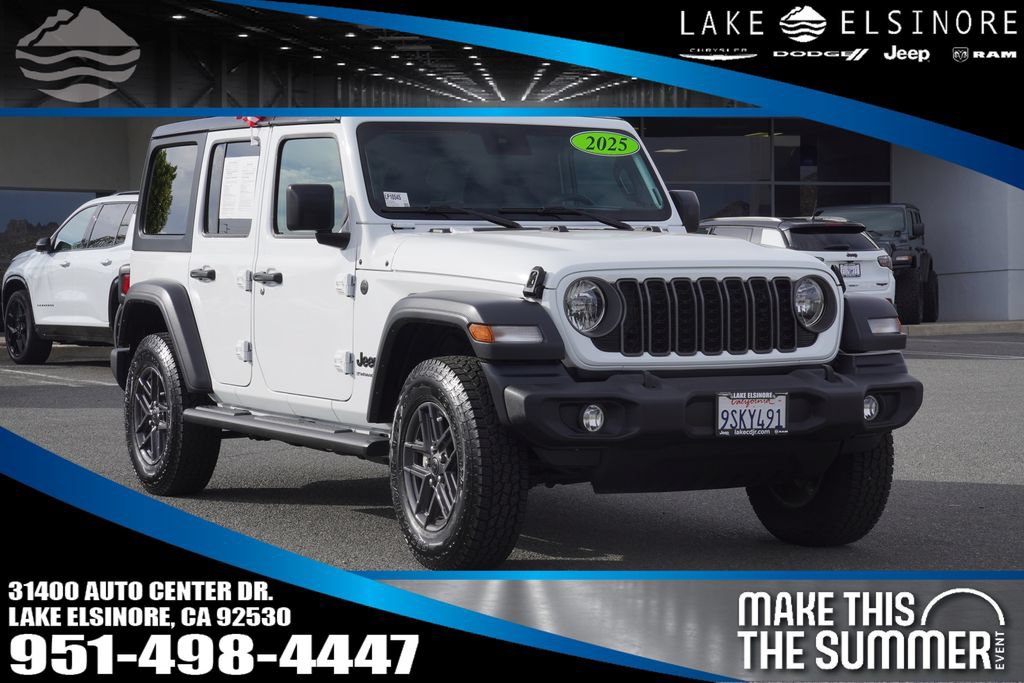 Certified 2025 Jeep Wrangler Unlimited Sport AWD/4WD image 1