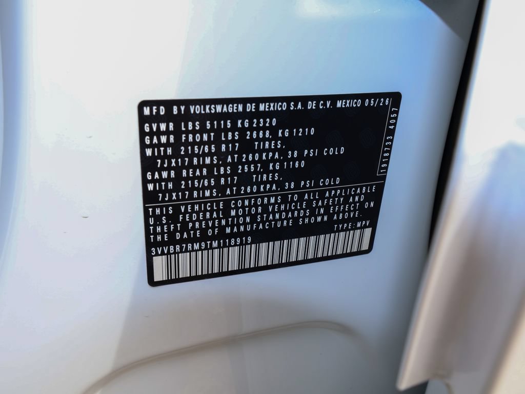 New 2026 Volkswagen Tiguan S AWD/4WD image 30