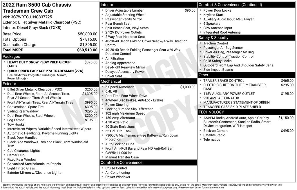 Used 2022 RAM 3500 Tradesman image 7