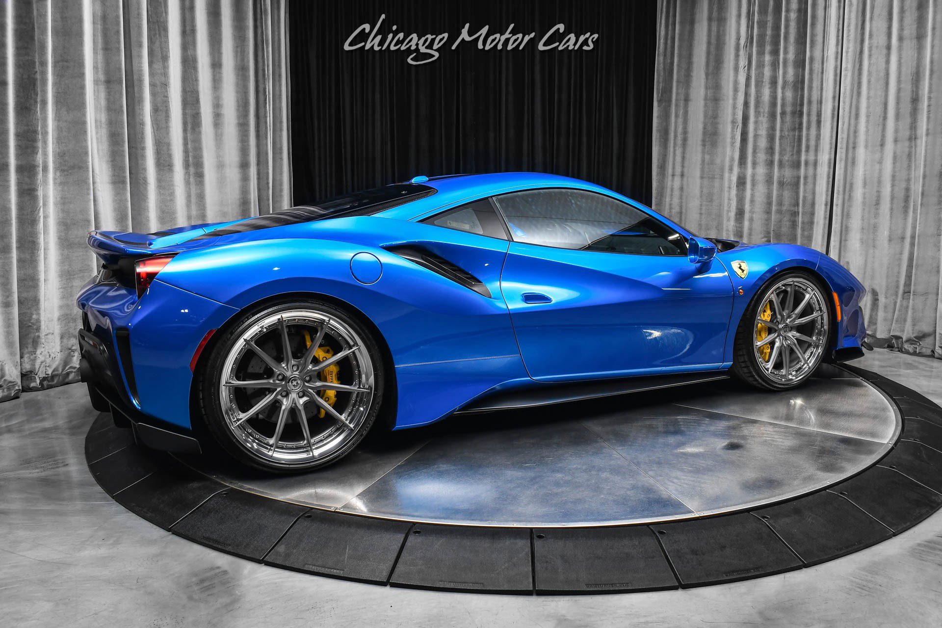 Used 2020 Ferrari 488 Pista Coupe Blu Corsa HRE Wheels Ful image 5