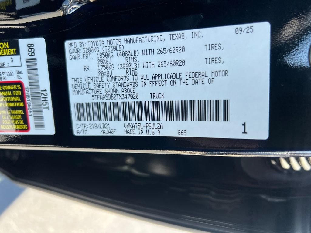 New 2026 Toyota Tundra Limited image 23