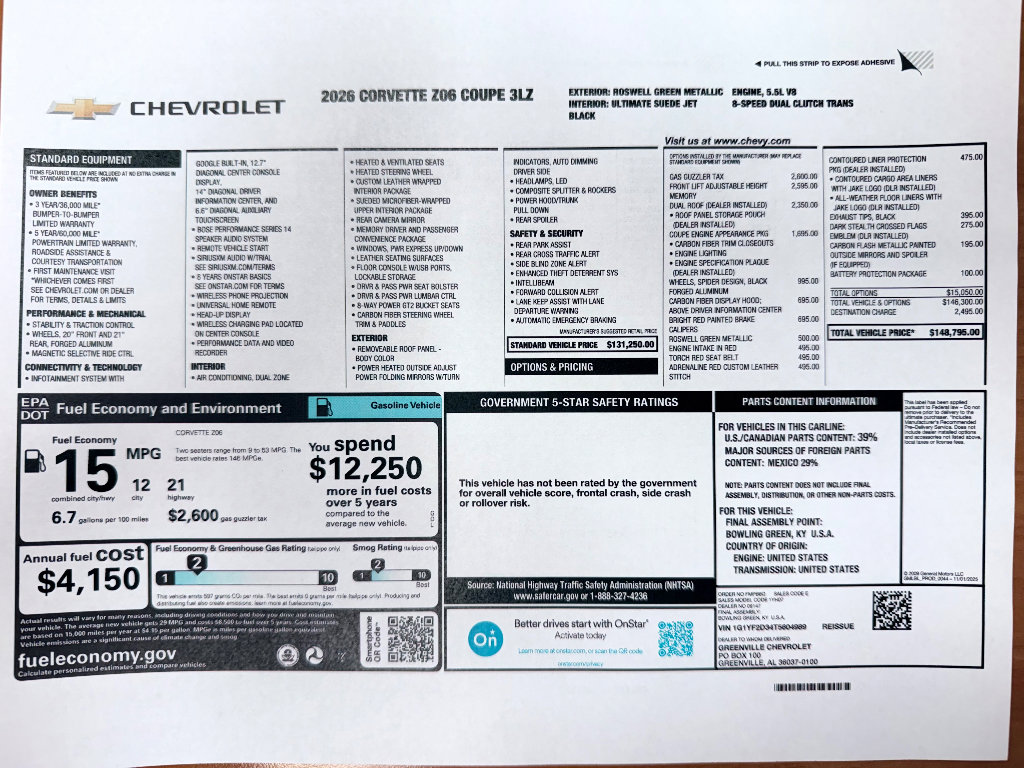 New 2026 Chevrolet Corvette Z06 image 24