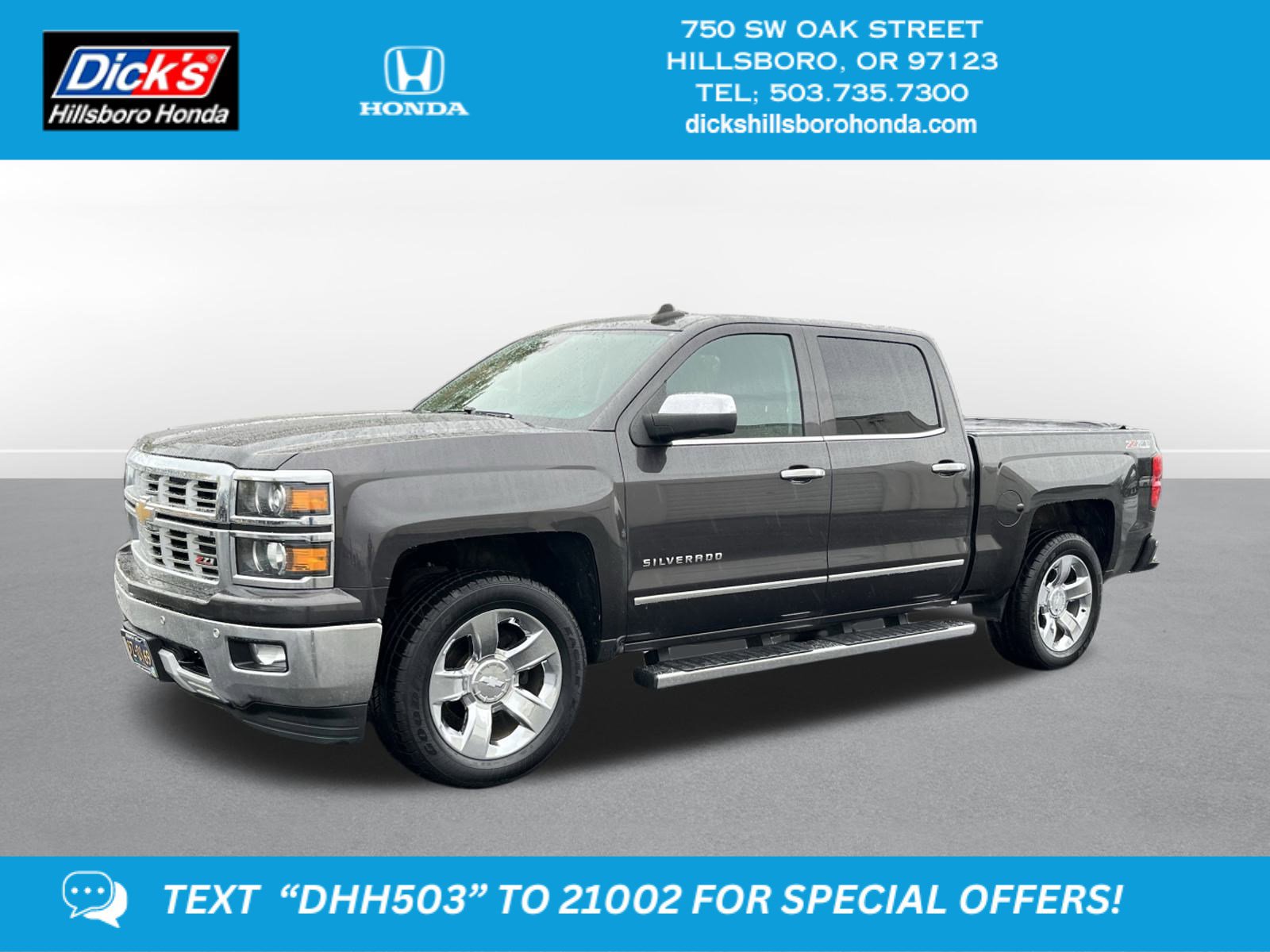 Used 2015 Chevrolet Silverado 1500 LTZ Z71 w/ LTZ Plus Package 360° Tour