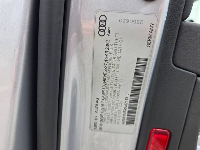 Used 2018 Audi A4 2.0T Ultra Premium w/ 18" Wheel Package FWD image 22