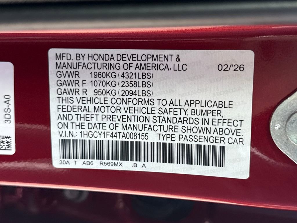 Certified 2026 Honda Accord SE image 37