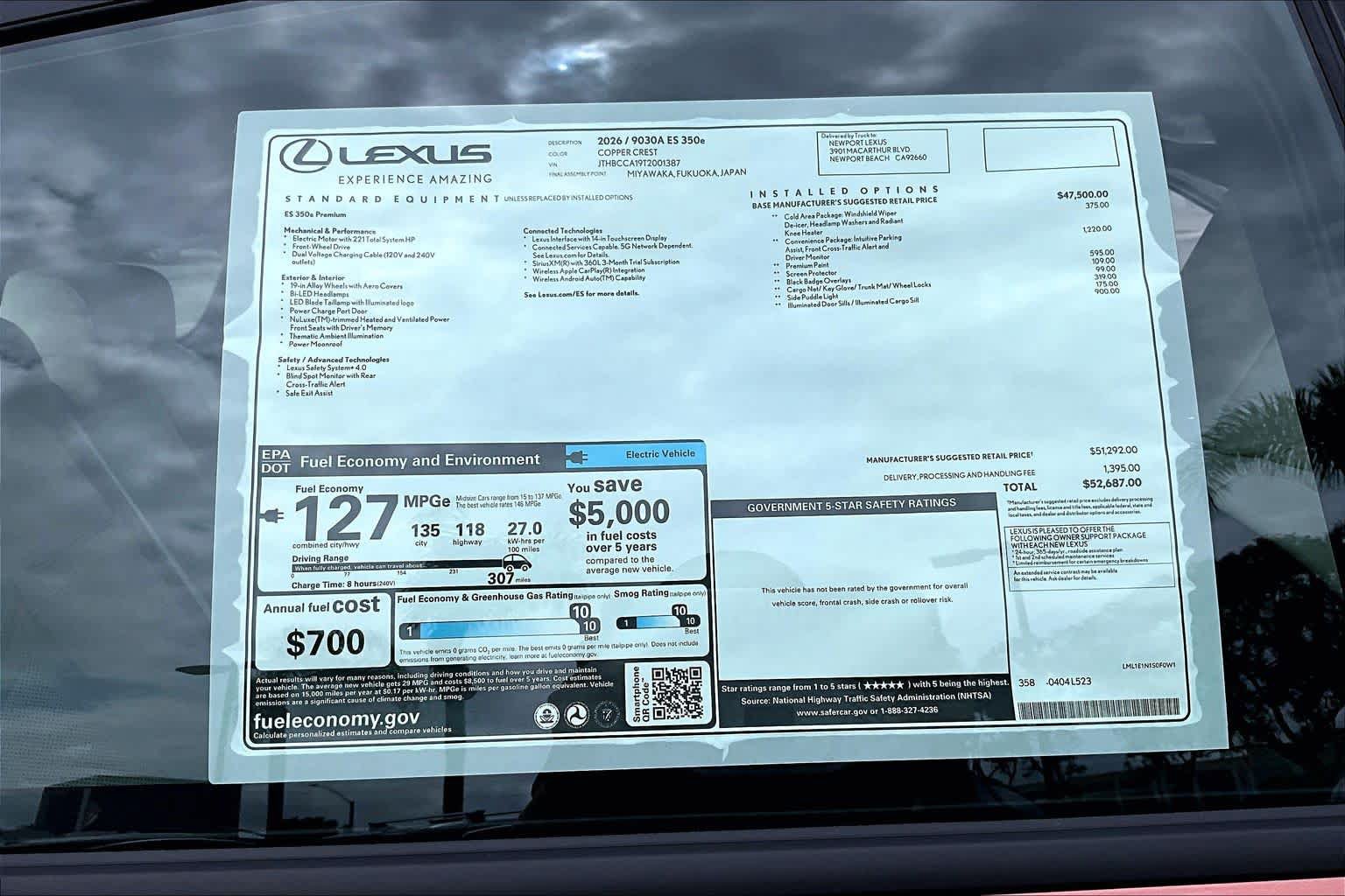 New 2026 Lexus ES 350e FWD image 22