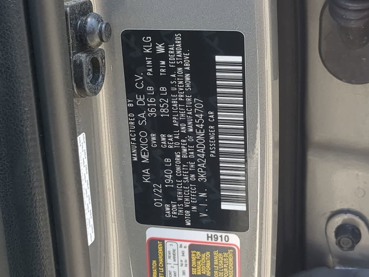 Used 2022 Kia Rio S FWD image 34