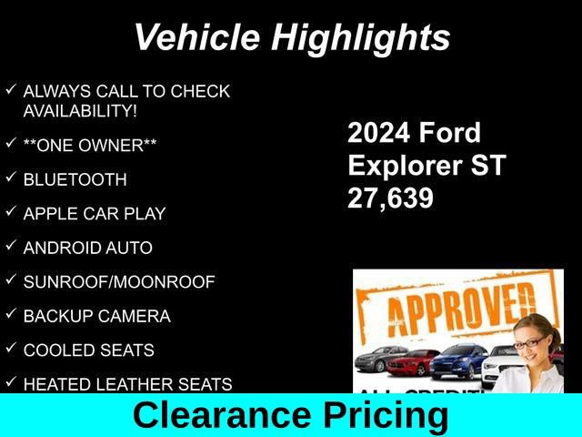 Used 2024 Ford Explorer ST w/ Equipment Group 401A AWD/4WD image 10