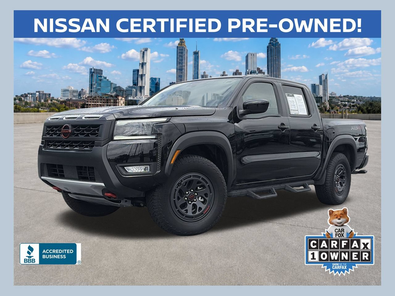 Certified 2026 Nissan Frontier PRO-4X w/ Tow Package AWD/4WD 360° Tour