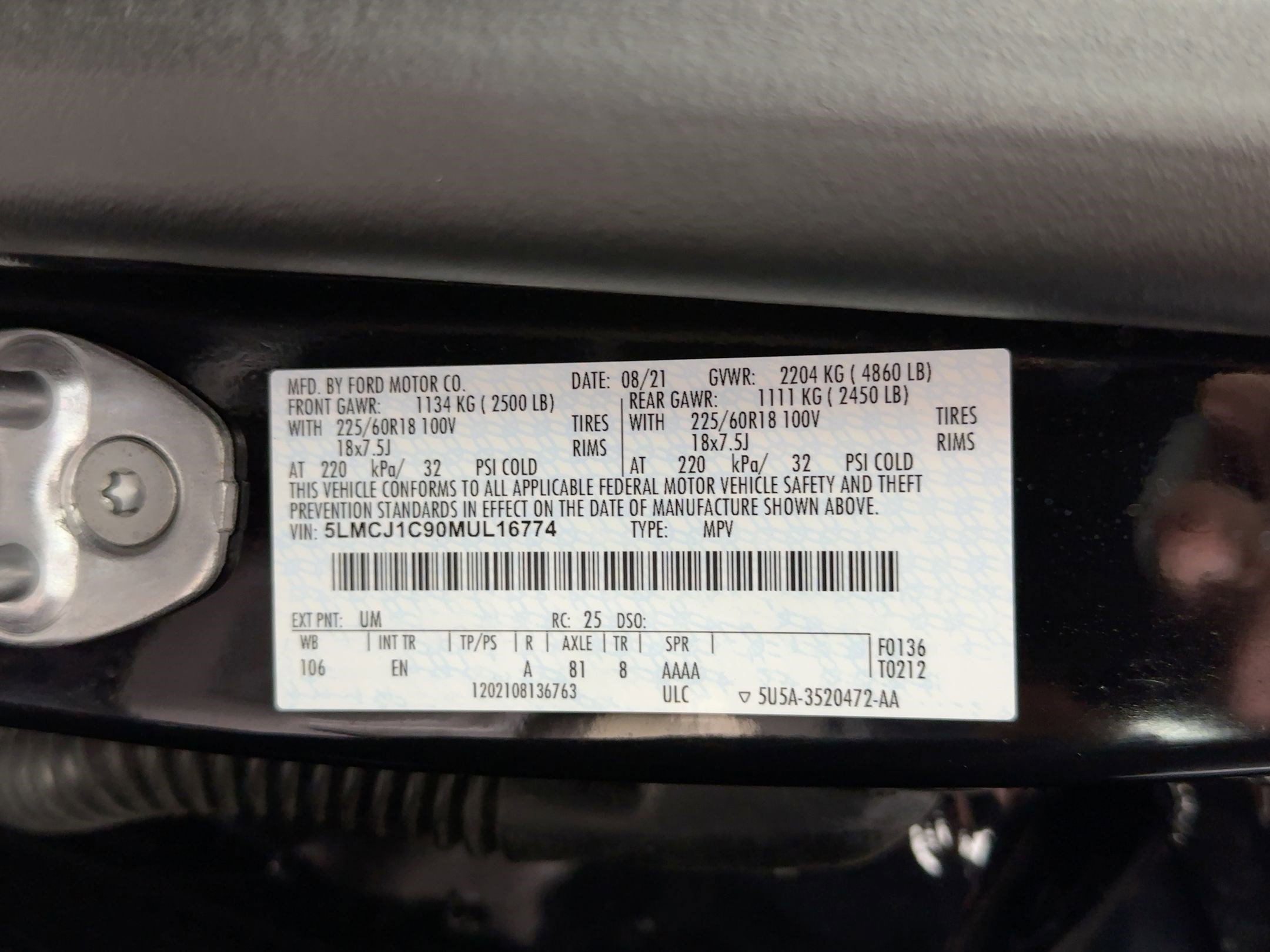 Used 2021 Lincoln Corsair Standard w/ Equipment Group 101A image 20