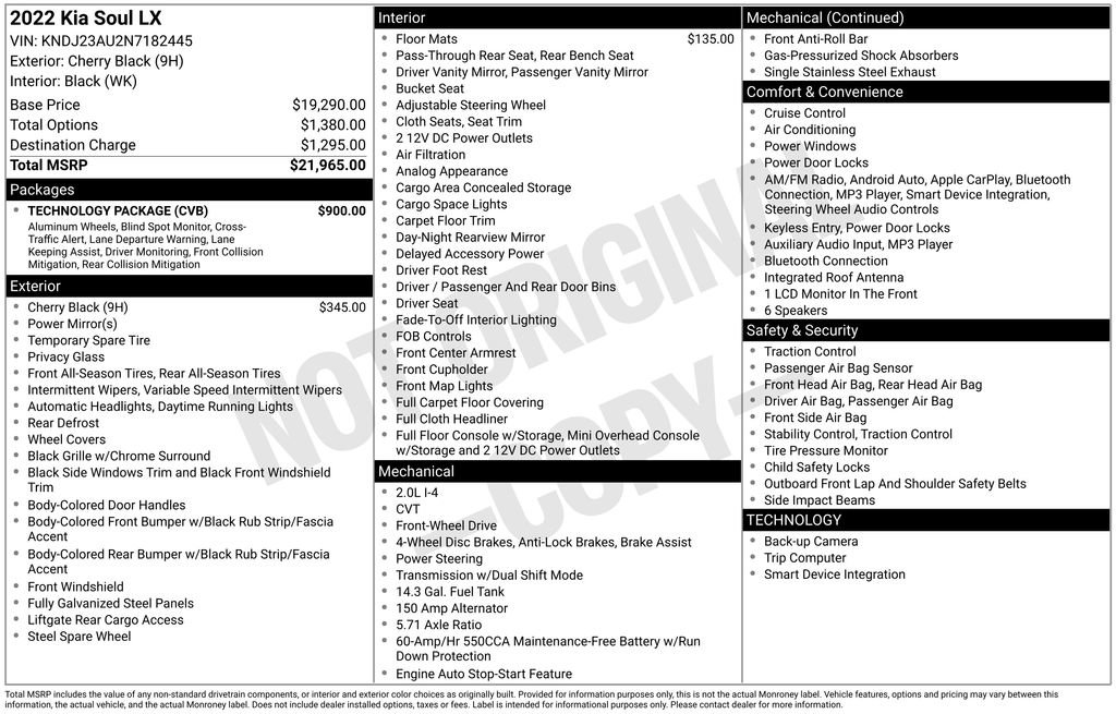 Used 2022 Kia Soul LX w/ Technology Package image 34