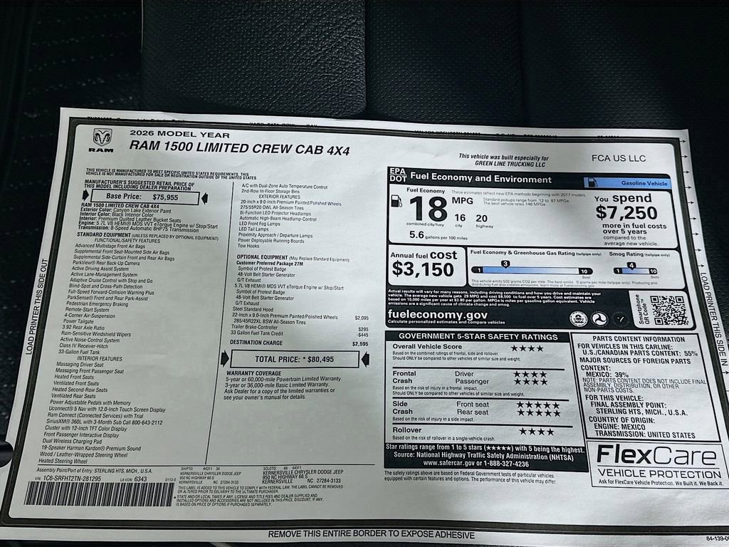 New 2026 RAM 1500 Limited AWD/4WD image 21
