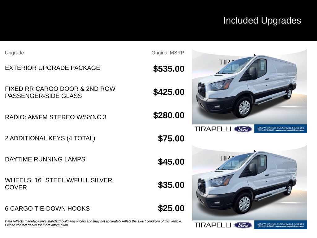 Certified 2025 Ford Transit 250 Low Roof w/ Exterior Upgrade Package RWD image 12