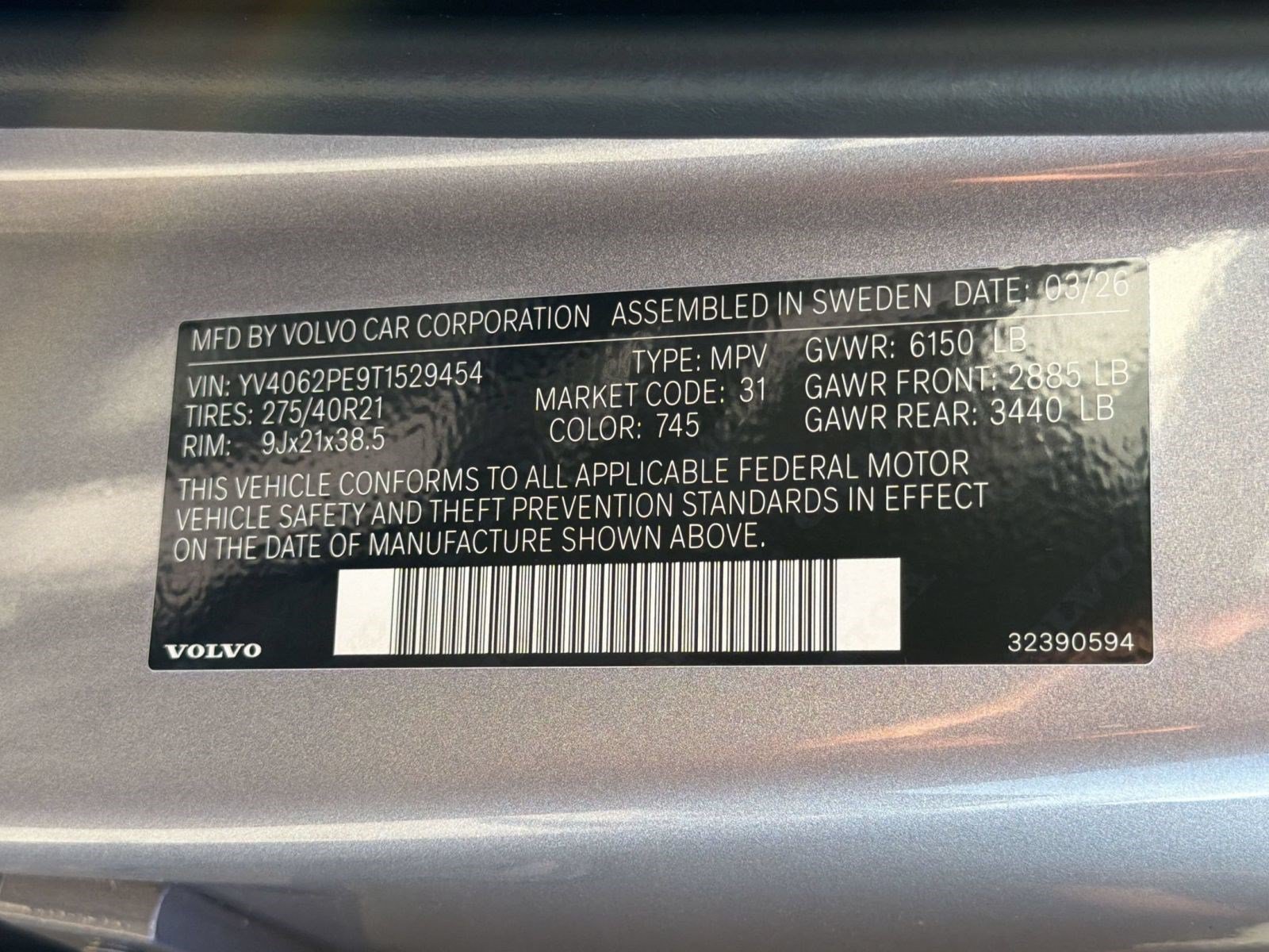 New 2026 Volvo XC90 B6 Plus w/ Protection Package AWD/4WD image 25