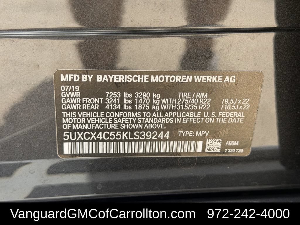 Used 2019 BMW X7 xDrive50i w/ Premium Package AWD/4WD image 38
