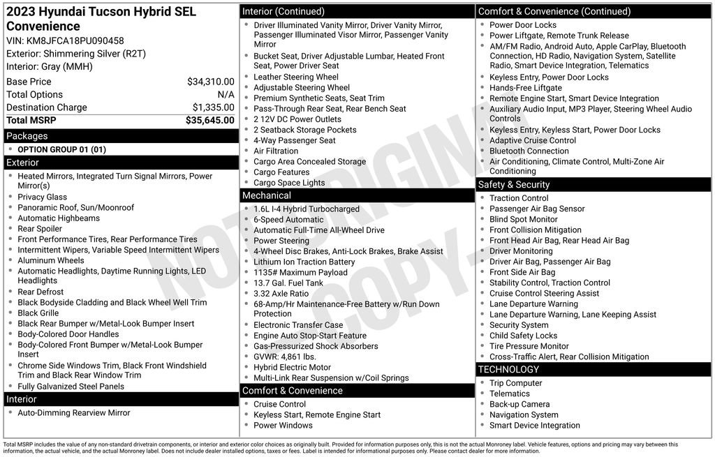 Certified 2023 Hyundai Tucson SEL image 42