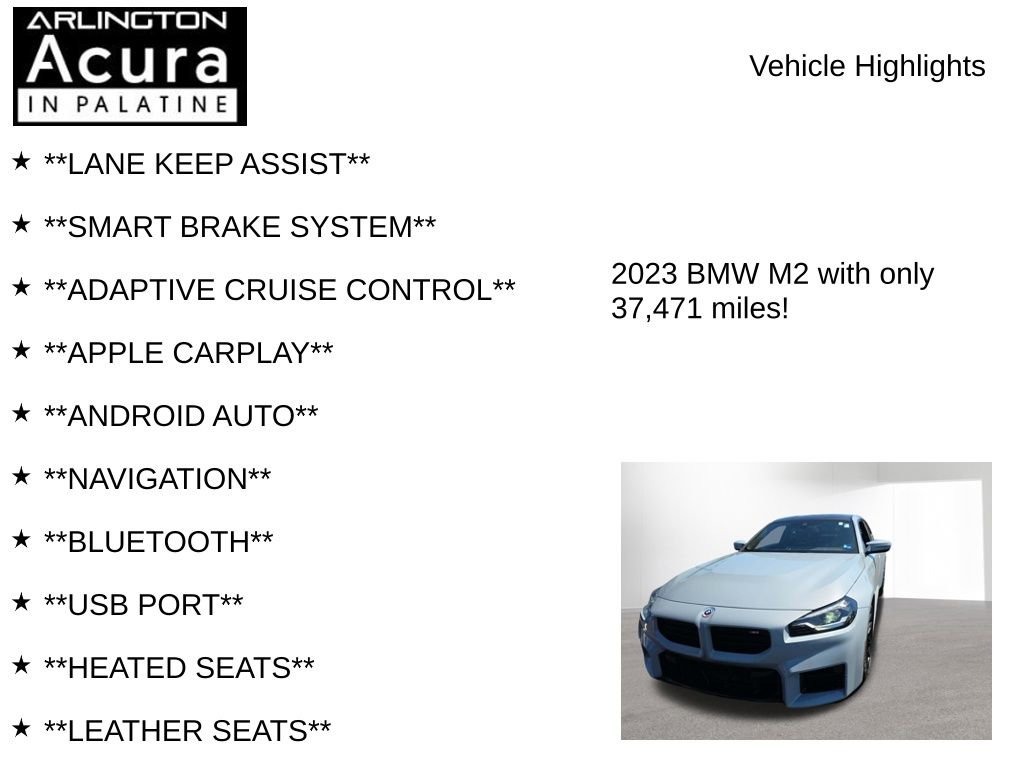 Used 2023 BMW M2 RWD image 8