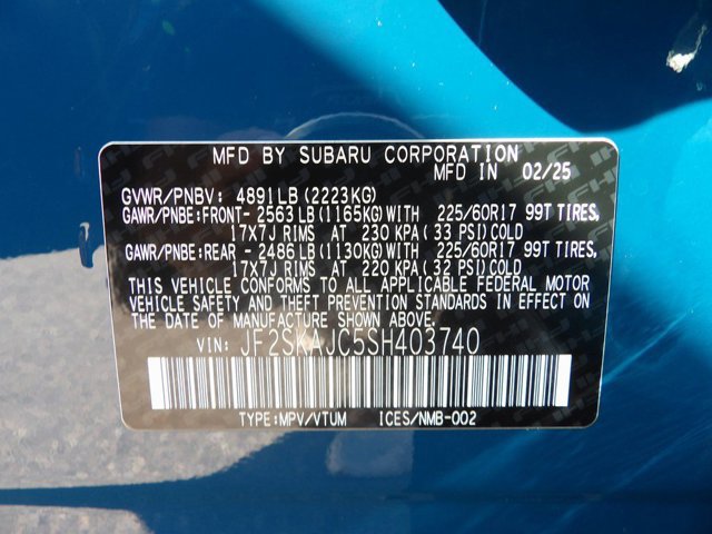 Certified 2025 Subaru Forester Wilderness w/ Wilderness Package image 30