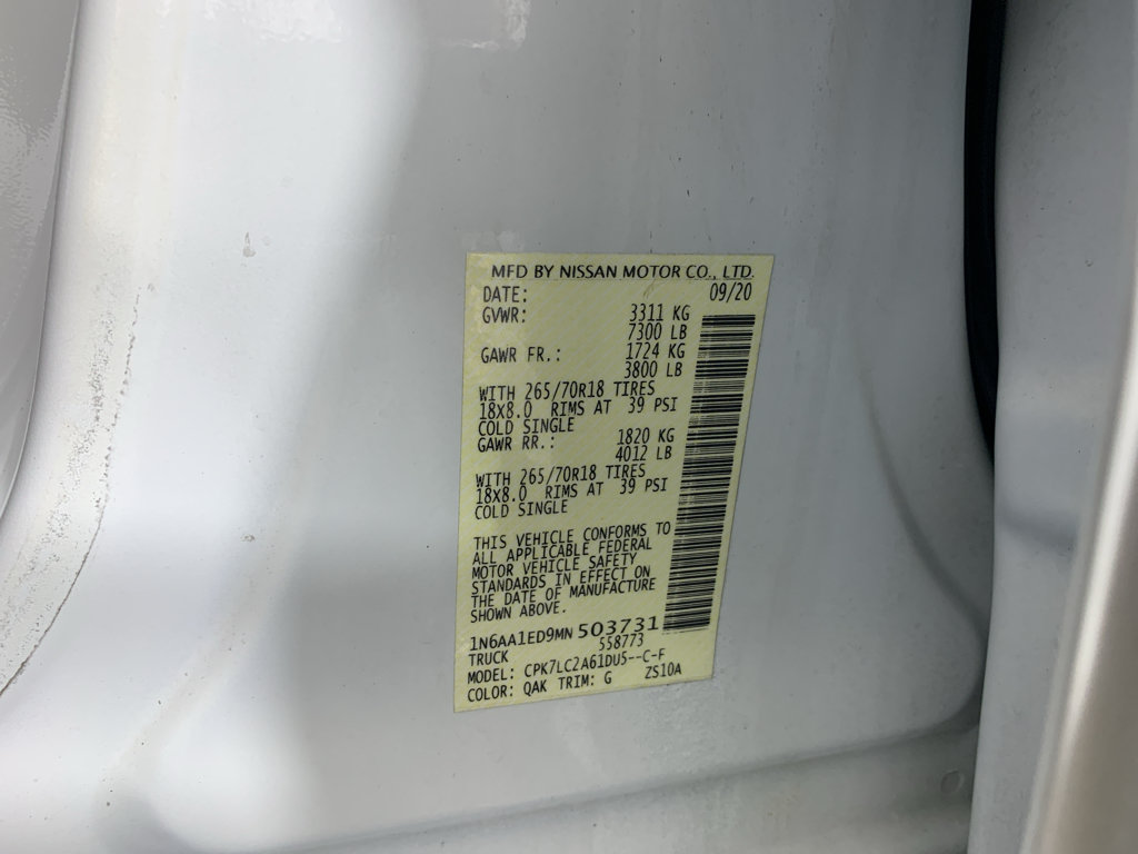 Used 2021 Nissan Titan SV w/ SV Convenience Package AWD/4WD image 11