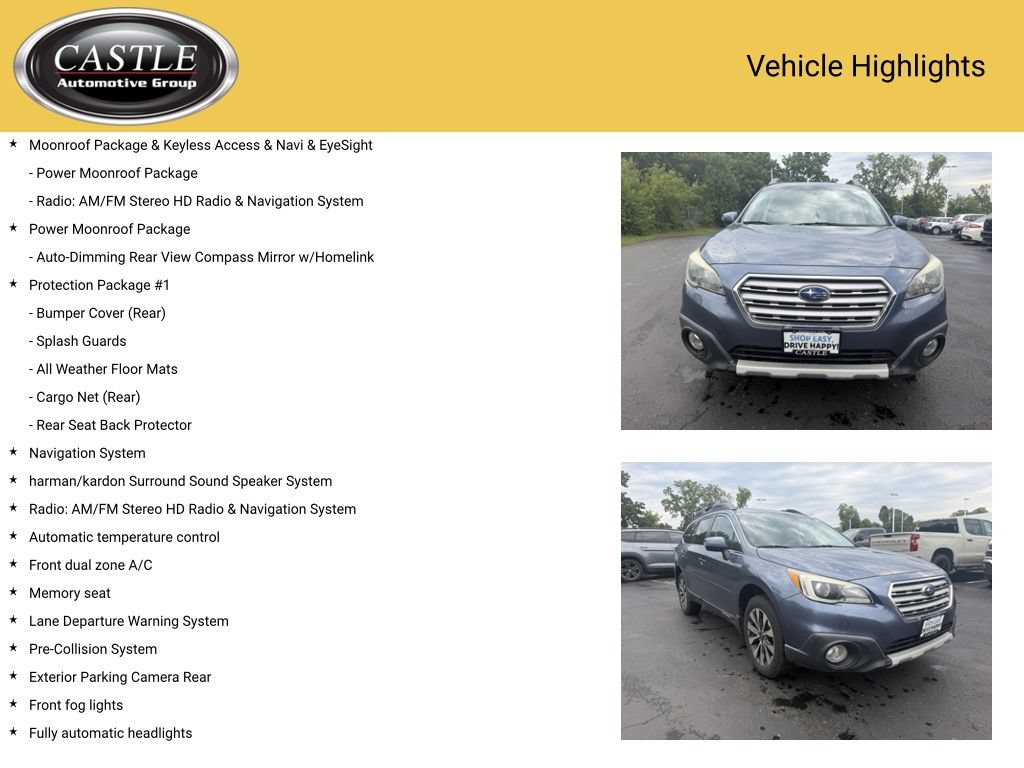 Used 2015 Subaru Outback 3.6R Limited AWD/4WD image 4