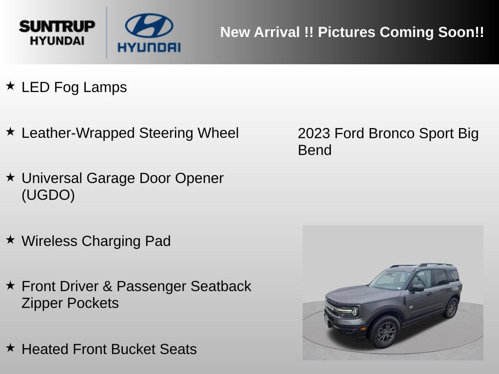 Used 2023 Ford Bronco Sport Big Bend w/ Convenience Package AWD/4WD image 11