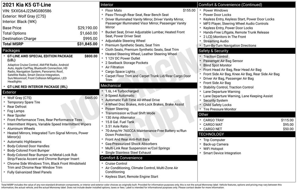 Used 2021 Kia K5 GT-Line image 25