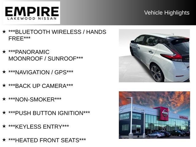 Used 2019 Nissan Leaf SV w/ SV Technology Package FWD image 2