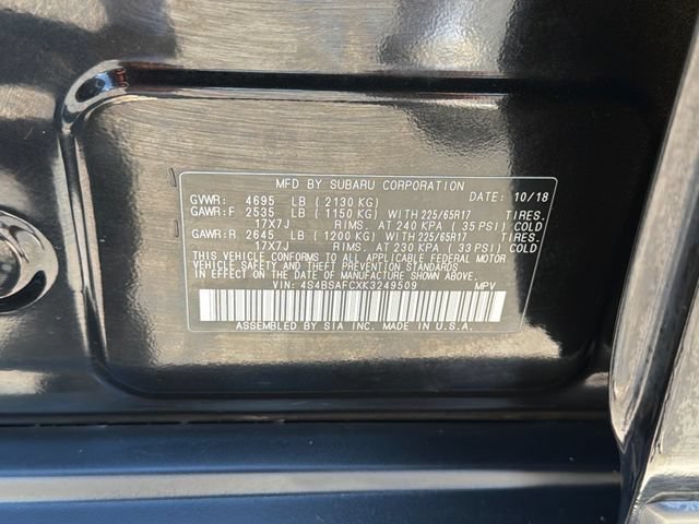 Used 2019 Subaru Outback 2.5i Premium AWD/4WD image 30
