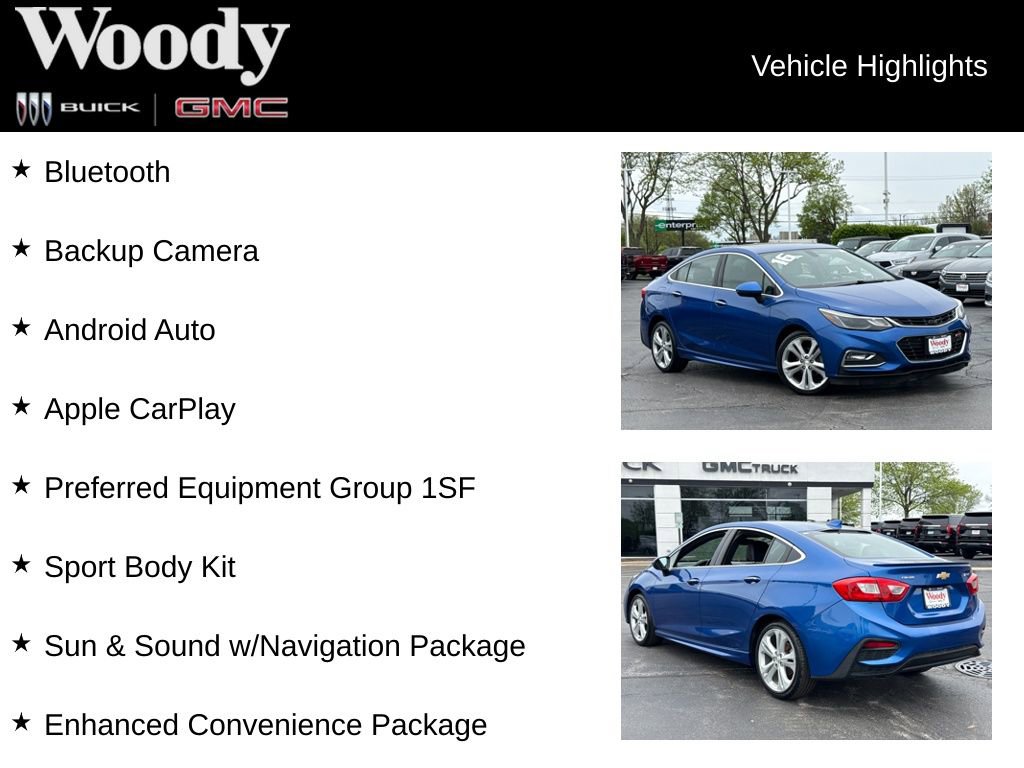 Used 2016 Chevrolet Cruze Premier FWD image 3