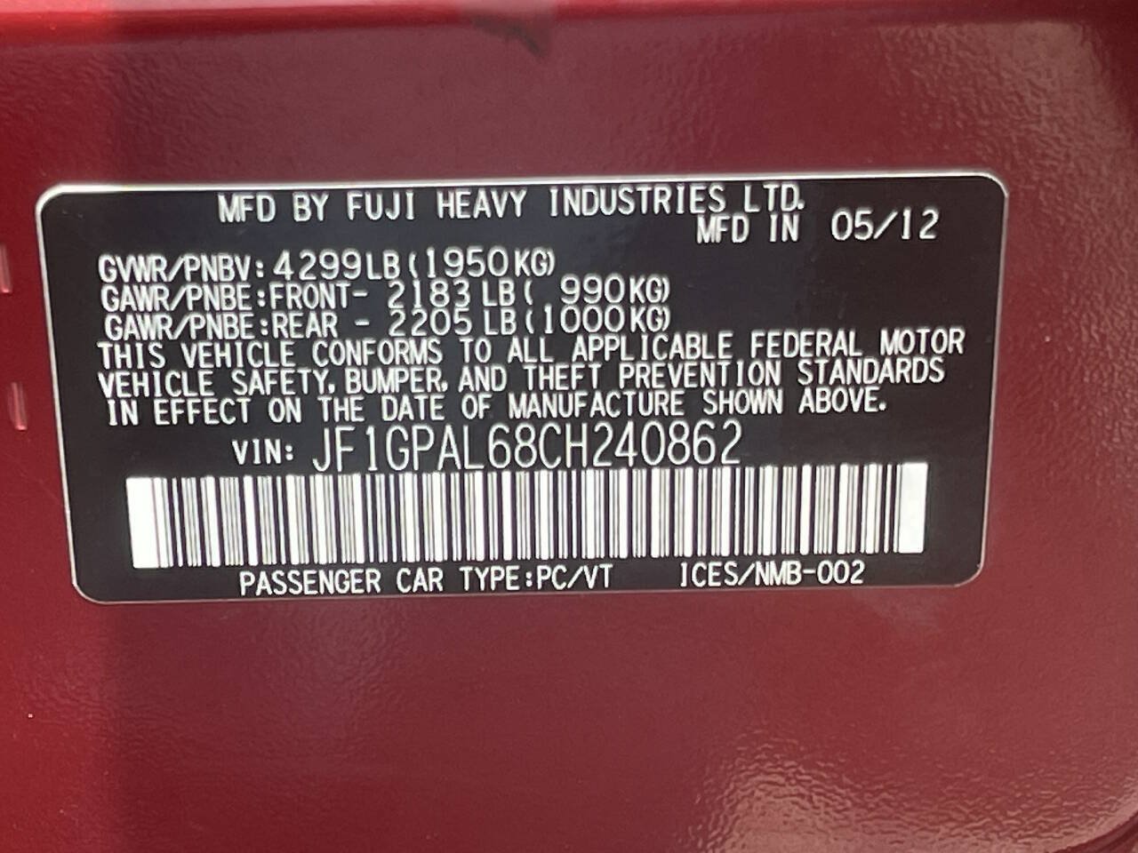 Used 2012 Subaru Impreza 2.0i Sport Premium AWD/4WD image 26