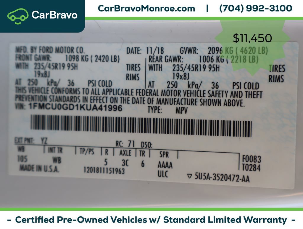 Used 2019 Ford Escape SE FWD image 49