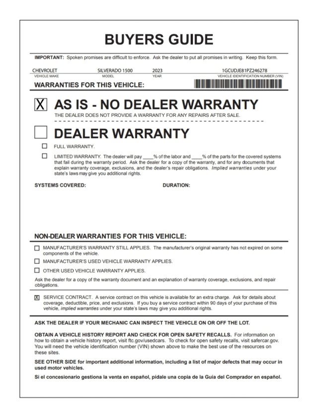 Used 2023 Chevrolet Silverado 1500 High Country w/ Technology Package AWD/4WD image 30