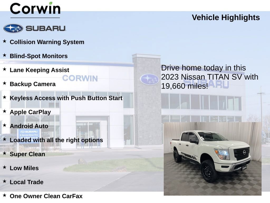 Used 2023 Nissan Titan SV w/ Accessory Utility Package image 6