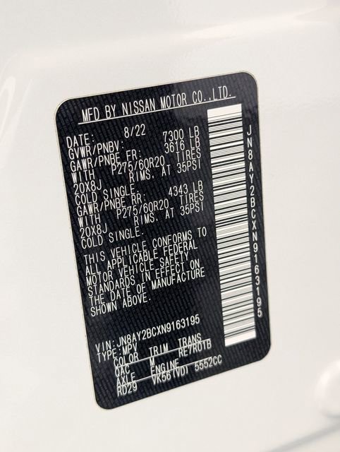 Used 2022 Nissan Armada SL w/ Cargo Package image 40