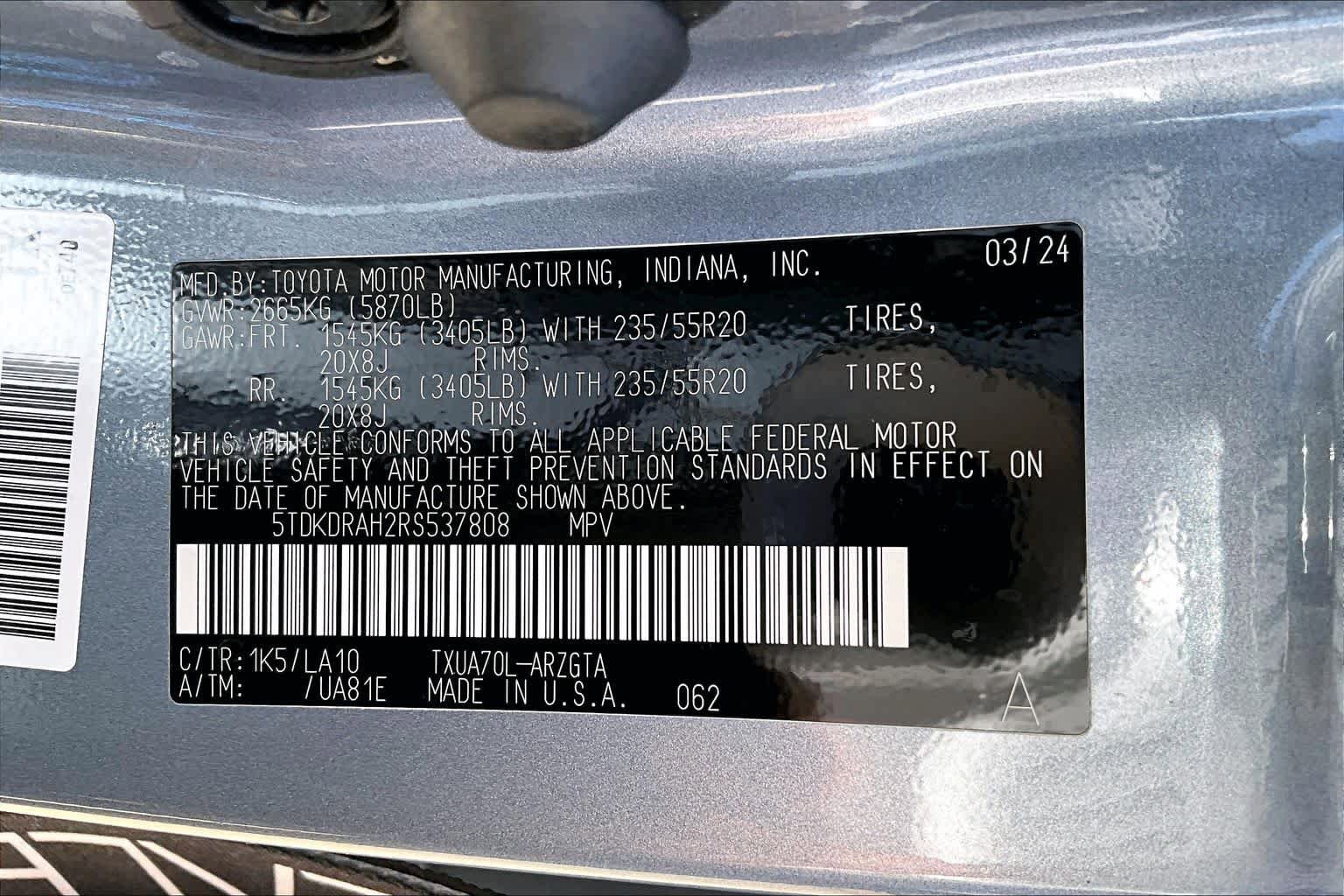 Used 2024 Toyota Highlander Platinum FWD image 35