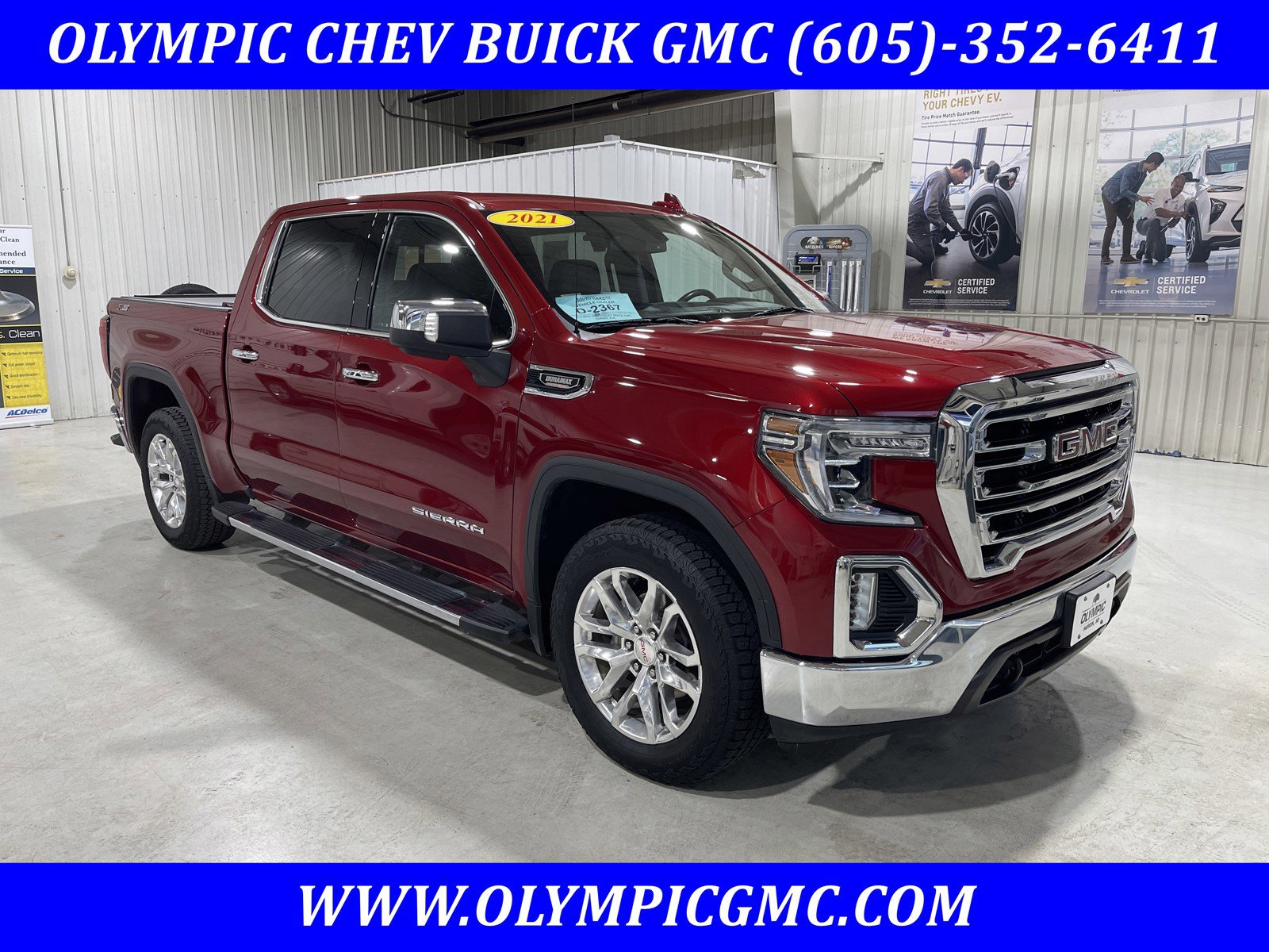 Used 2021 GMC Sierra 1500 SLT w/ SLT Premium Package AWD/4WD image 1