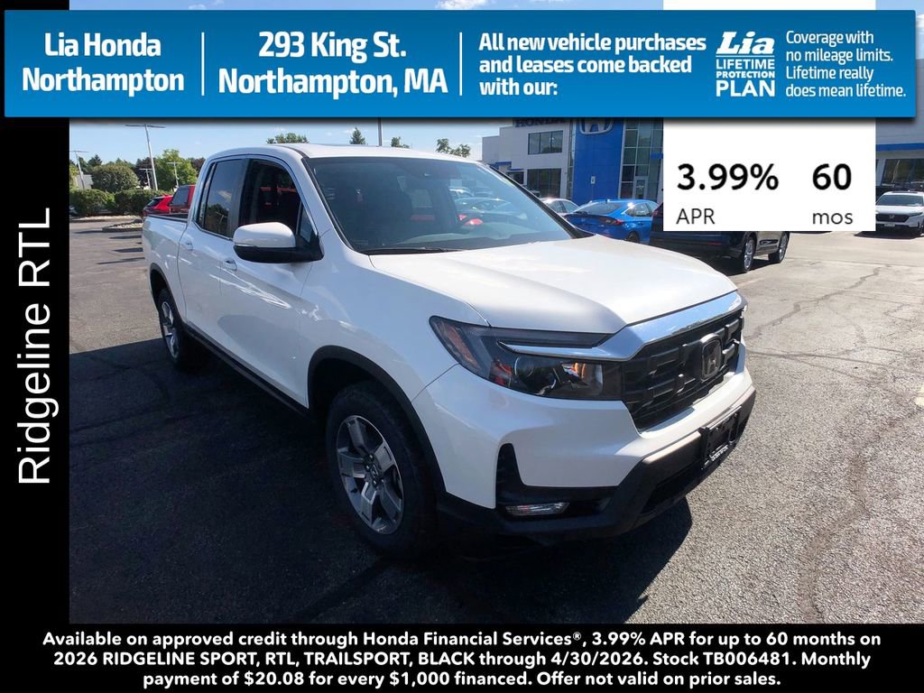 New 2026 Honda Ridgeline RTL