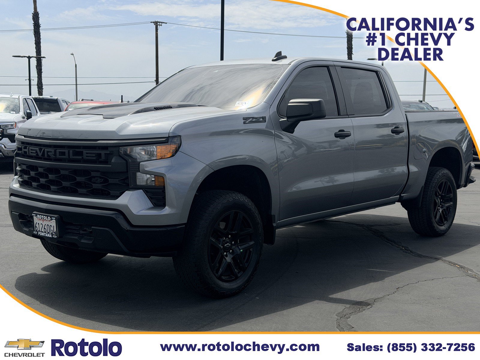 Used 2025 Chevrolet Silverado 1500 Custom Trail Boss w/ Turbomax Blackout Package AWD/4WD image 3