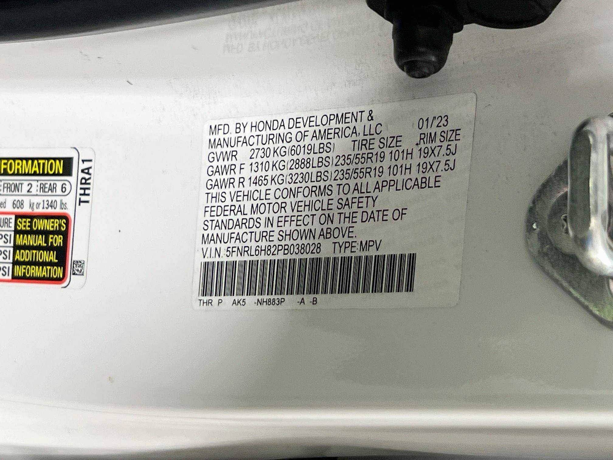 Used 2023 Honda Odyssey Touring image 35