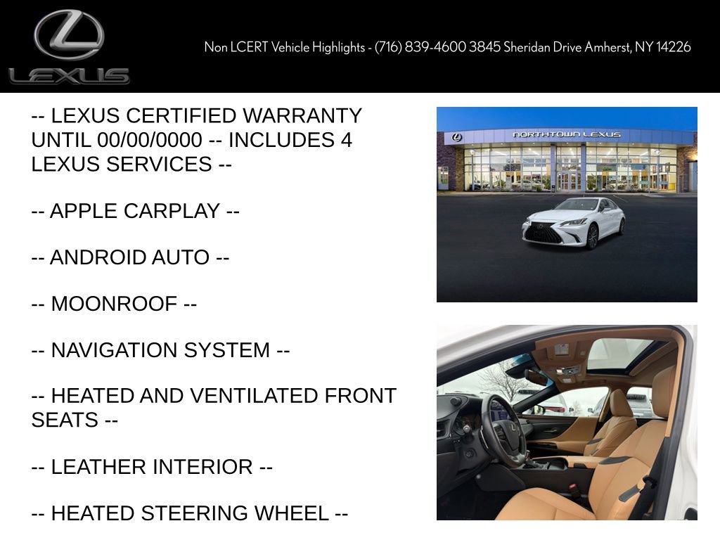 Certified 2025 Lexus ES 300h w/ Premium Package image 6
