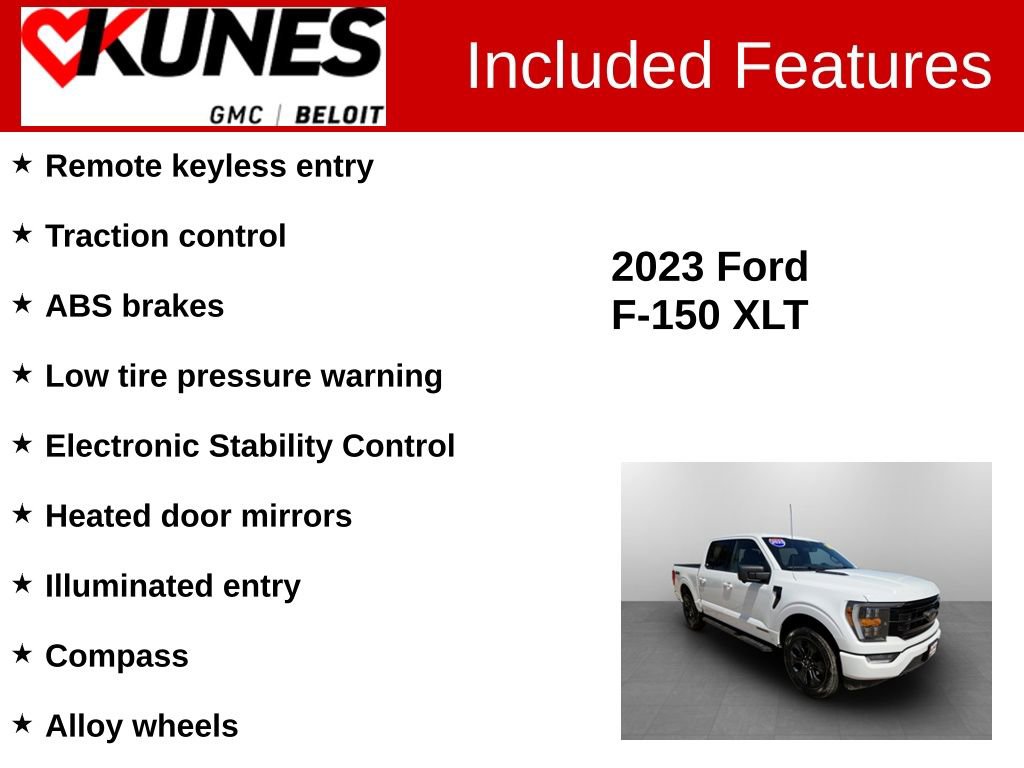 Used 2023 Ford F150 XLT w/ Equipment Group 302A High AWD/4WD image 2