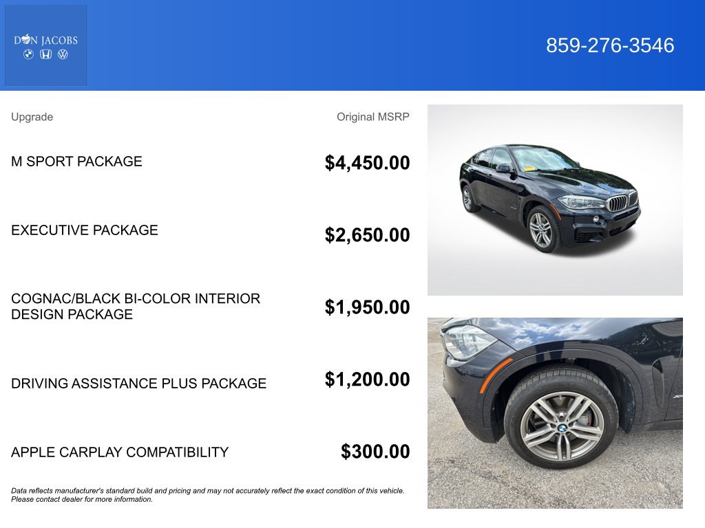 Used 2018 BMW X6 xDrive50i AWD/4WD image 6
