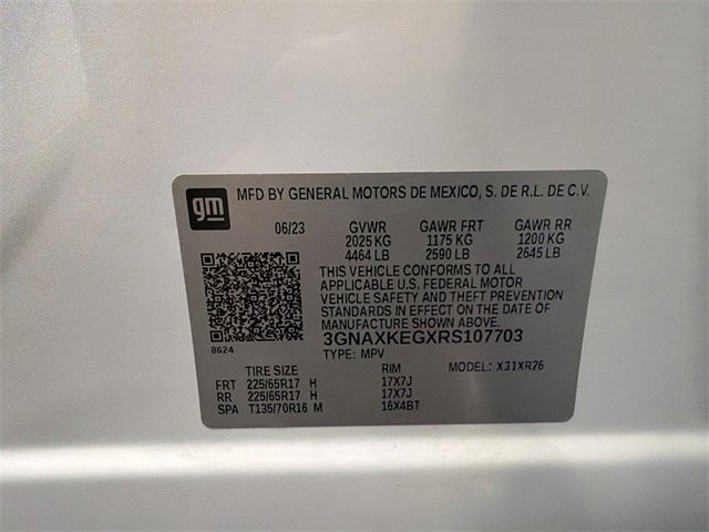 Certified 2024 Chevrolet Equinox LT w/ LPO, Floor Liner Package image 34