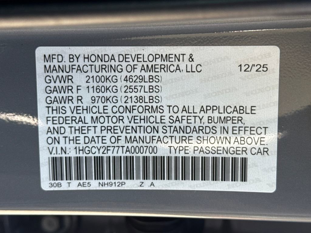 New 2026 Honda Accord Sport image 28