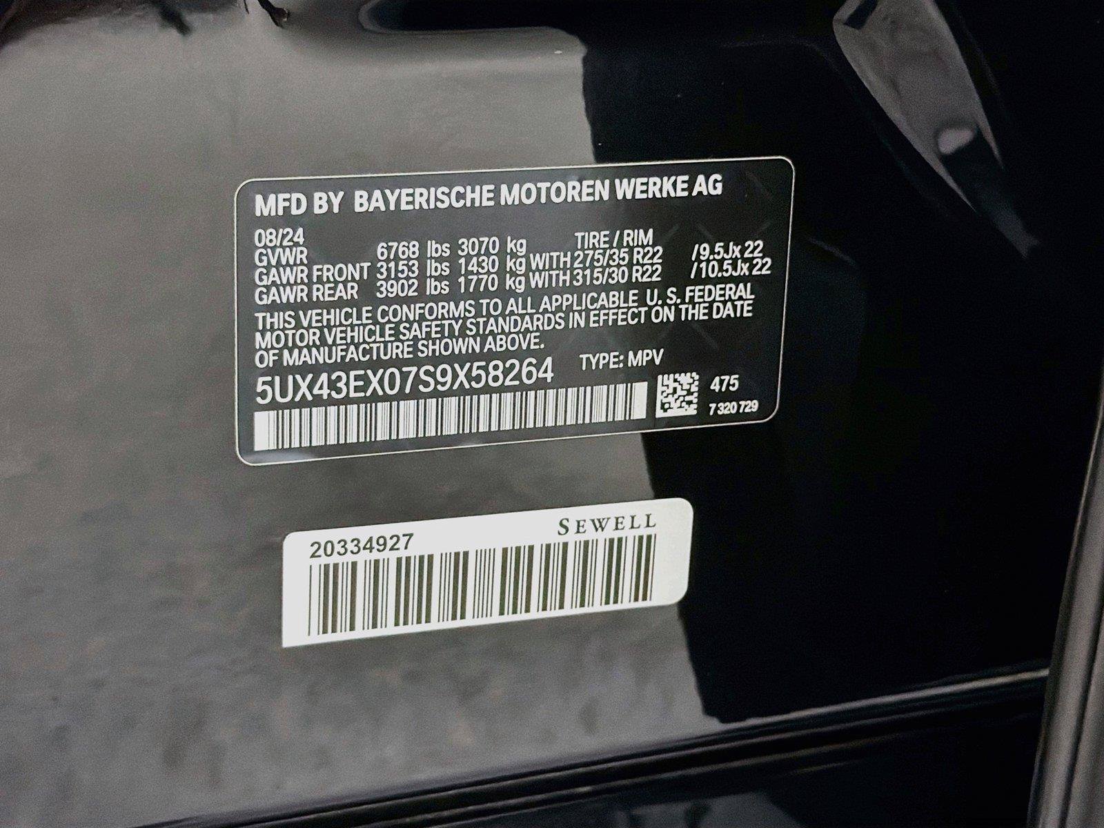 Used 2025 BMW X6 M60i w/ Parking Assistance Package AWD/4WD image 33